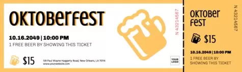 Gestalte eine Eintrittskarte