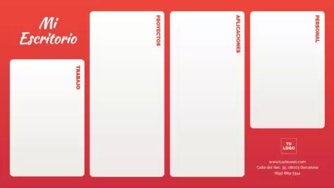 Edita un organizador de escritorio para ordenador