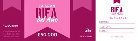 Crea un boleto de rifa