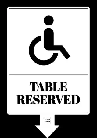 Bearbeite Schilder für Menschen mit Behinderung