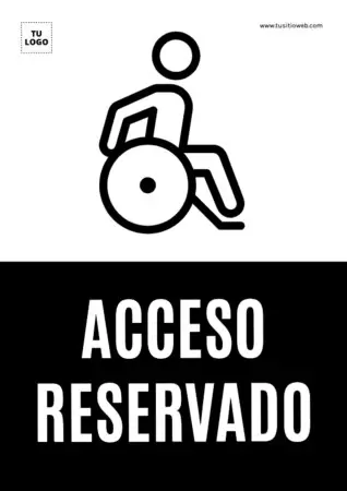 Editar un cartel para discapacitados