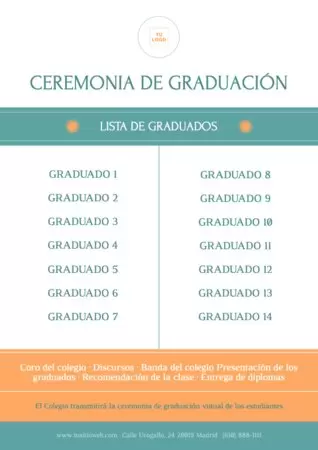 Edita un diseño de graduación