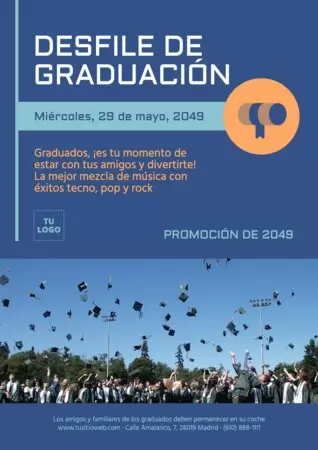 Edita un diseño de graduación