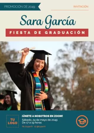 Edita un diseño de graduación