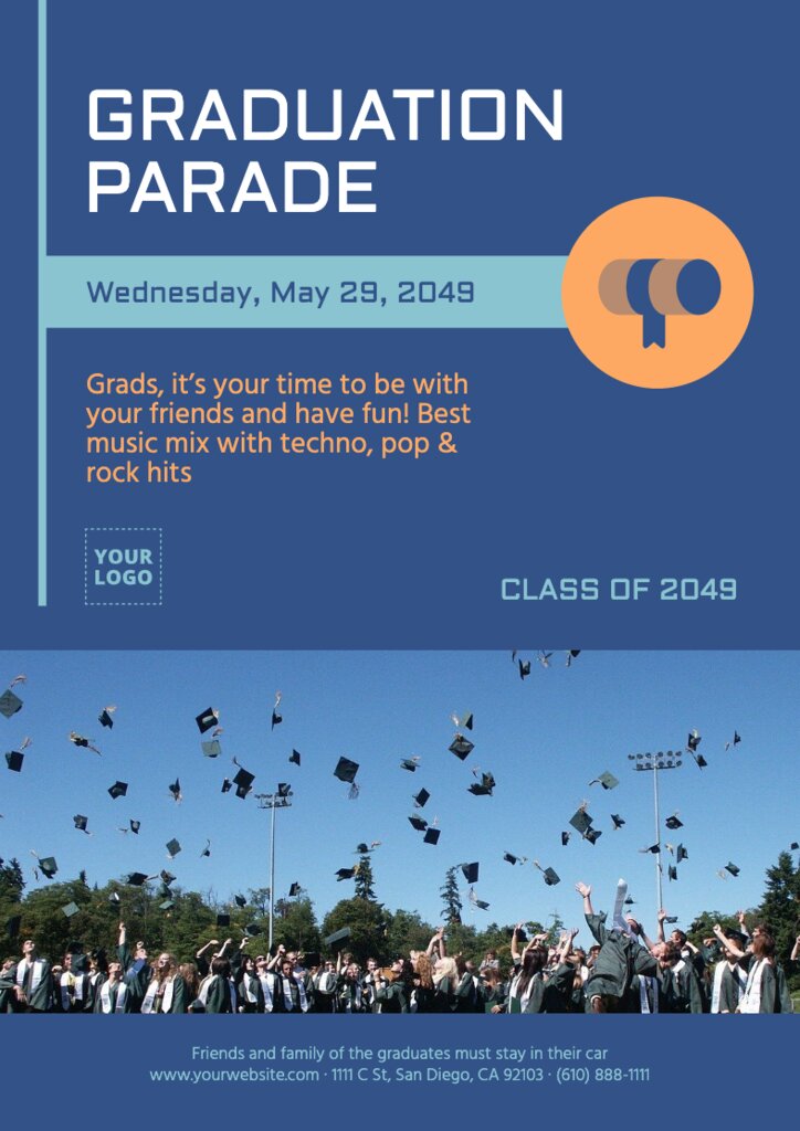 Free customizable Graduation poster templates