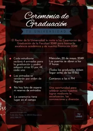 Edita un diseño de graduación