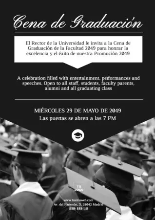 Edita un diseño de graduación