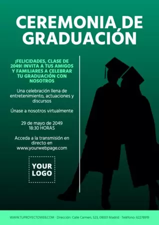 Edita un diseño de graduación
