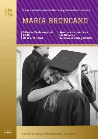 Edita un diseño de graduación