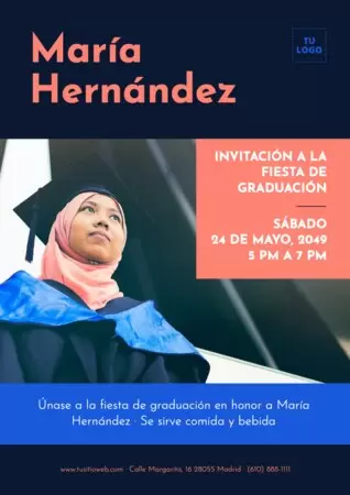 Edita un diseño de graduación