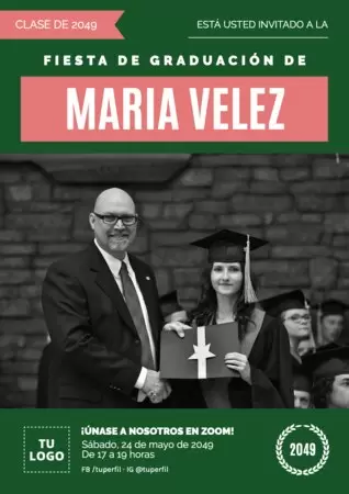 Edita un diseño de graduación