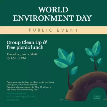 Edit a World Environment Day template