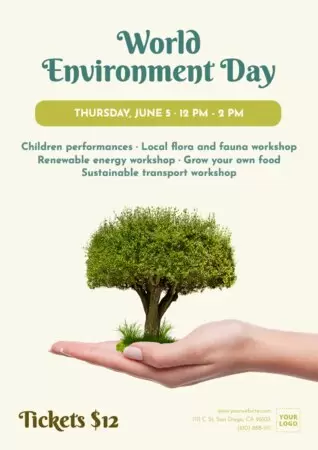 Edite um template de Dia Mundial do Meio Ambiente