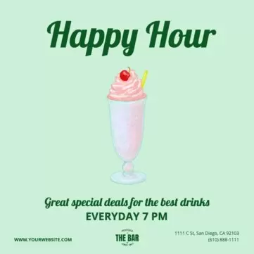 Edit a Happy Hour template