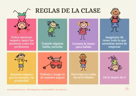 Edita un cartel de normas de clase