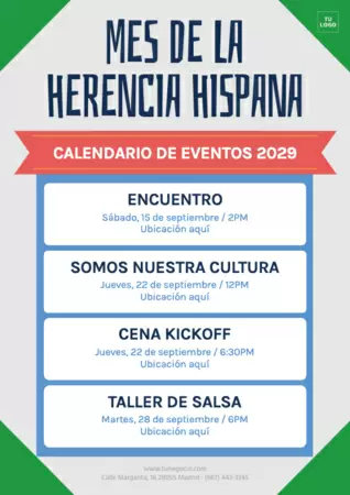  Edita una plantilla de Herencia Hispana