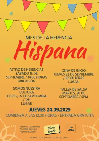  Edita una plantilla de Herencia Hispana