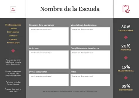 Edita un documento de syllabus