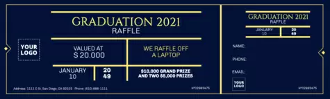 Crie um bilhete de rifa