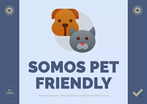 Editar un cartel pet friendly