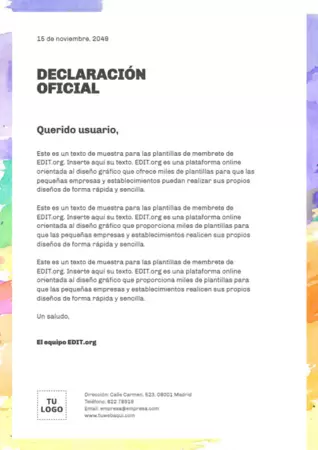 Editar un comunicado oficial