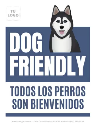 Editar un cartel pet friendly