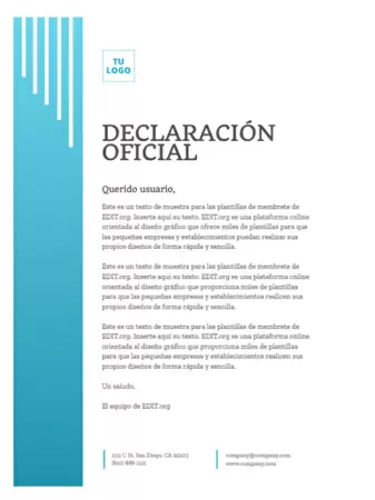 Editar un comunicado oficial