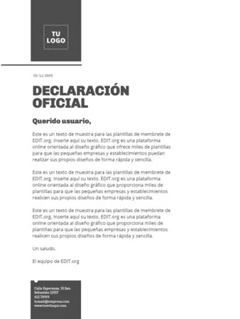 Editar un comunicado oficial
