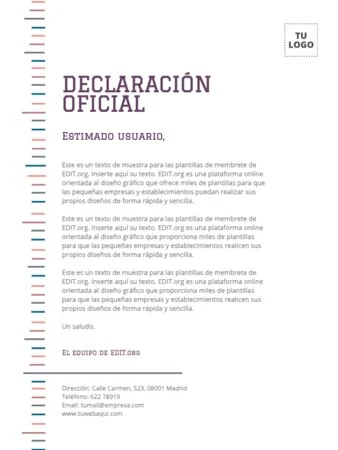 Editar un comunicado oficial