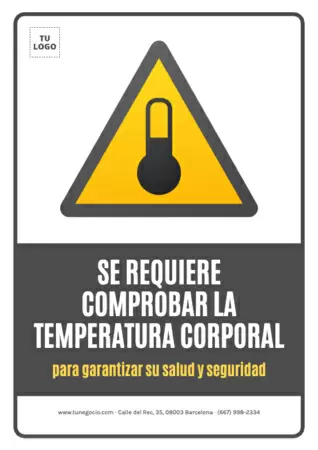 Editar un cartel de Control de Temperatura