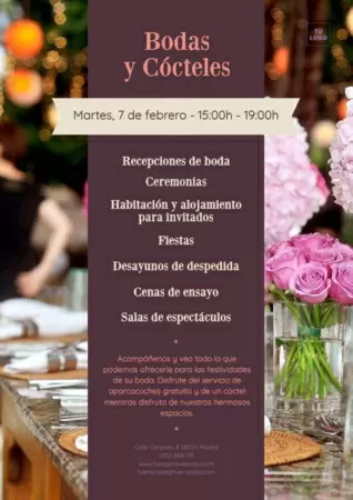 Edita una plantilla de wedding planner