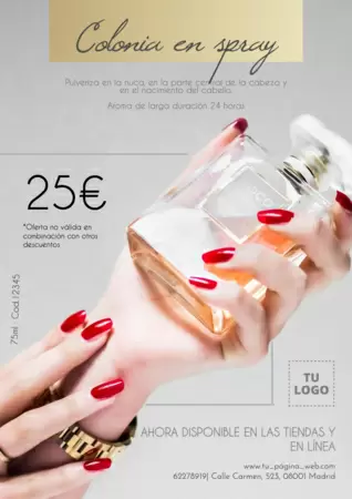 Edita un diseño para tu perfumería