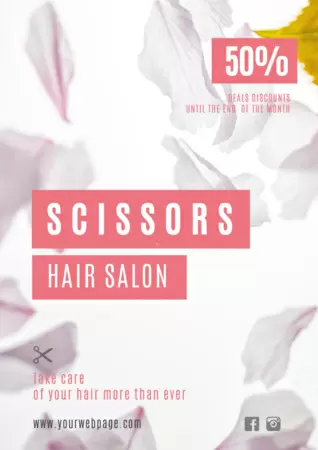 Edit a design for your hair salon or barbershop