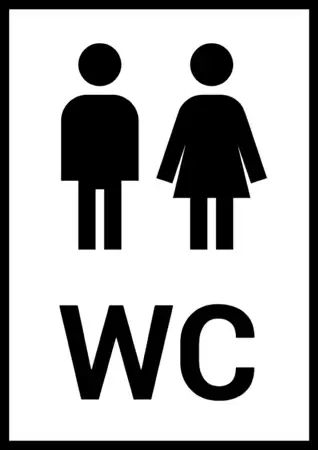 Edit a toilet sign