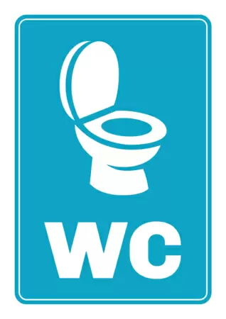 Edit a toilet sign