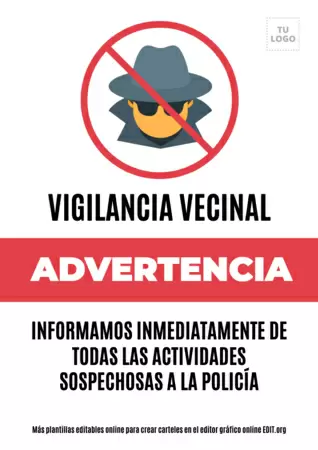 Editar un cartel de Vigilancia