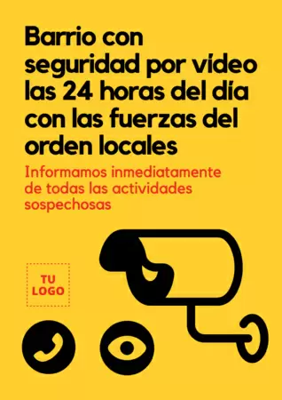 Editar un cartel de vigilancia