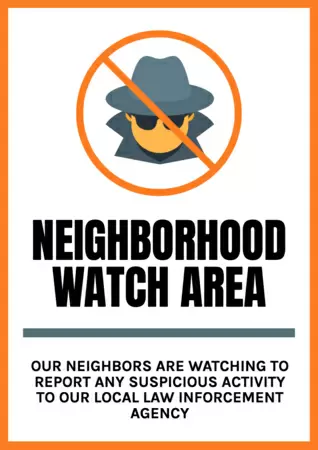 Bearbeite ein Nachbarschaftswache-Schild