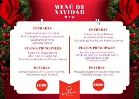 Editar mi menú online