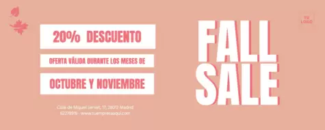 Edita una oferta de otoño