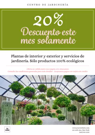 Editar una plantilla de jardinería