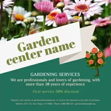 Edita un volantino per Garden Center