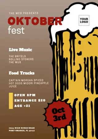 Editar um cartaz para Oktoberfest