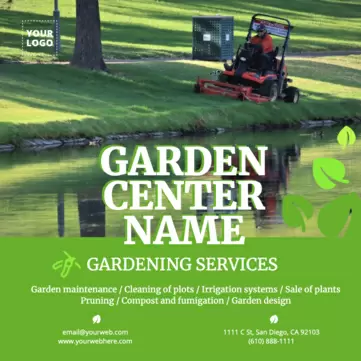 Edit a Garden Center flyer