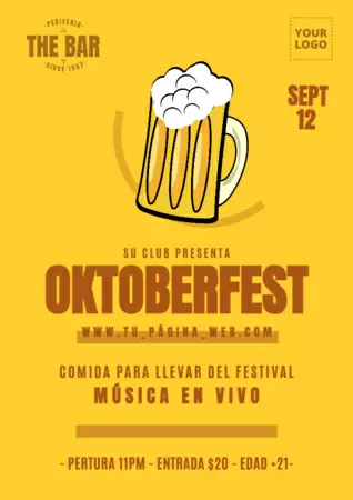 Editar un cartel para Oktoberfest