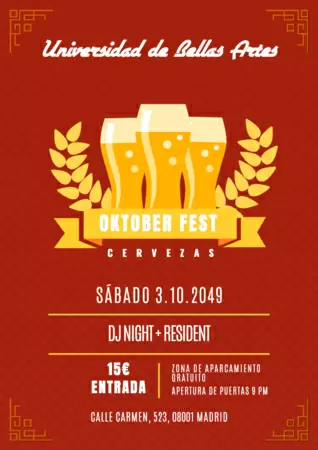 Editar un cartel para Oktoberfest