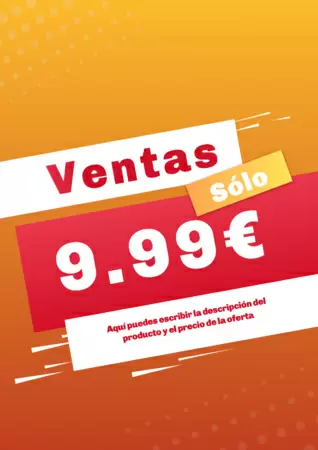 Edita un cartel de oferta para imprimir