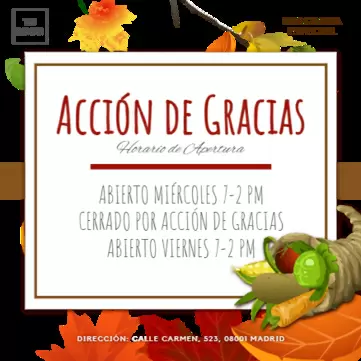 Editar plantillas de Accion de Gracias