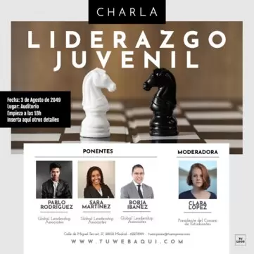 Edita un flyer de Orador Motivacional