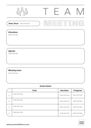 Edit a Minutes template